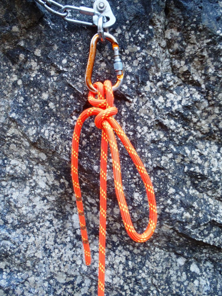 072 Halbmastwurf abgebunden mit Schleifknoten.JPG - 378.49 kb